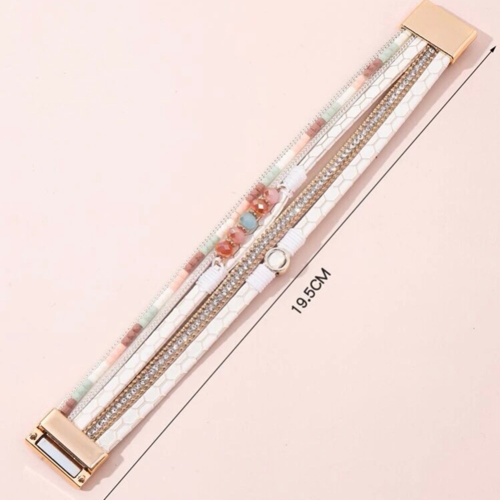 LAST ONE: Beautiful women’s rhinestone and bead cute bracelet - Picture 3 of 4